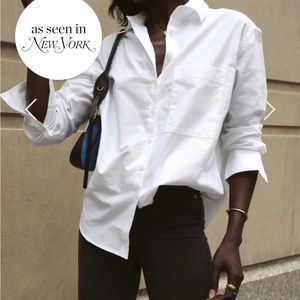 AYR The Deep End white button down shirt in small